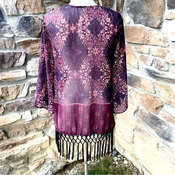 Garage Boho Style Kimono Tassel Fringe - Picture 7 of 13